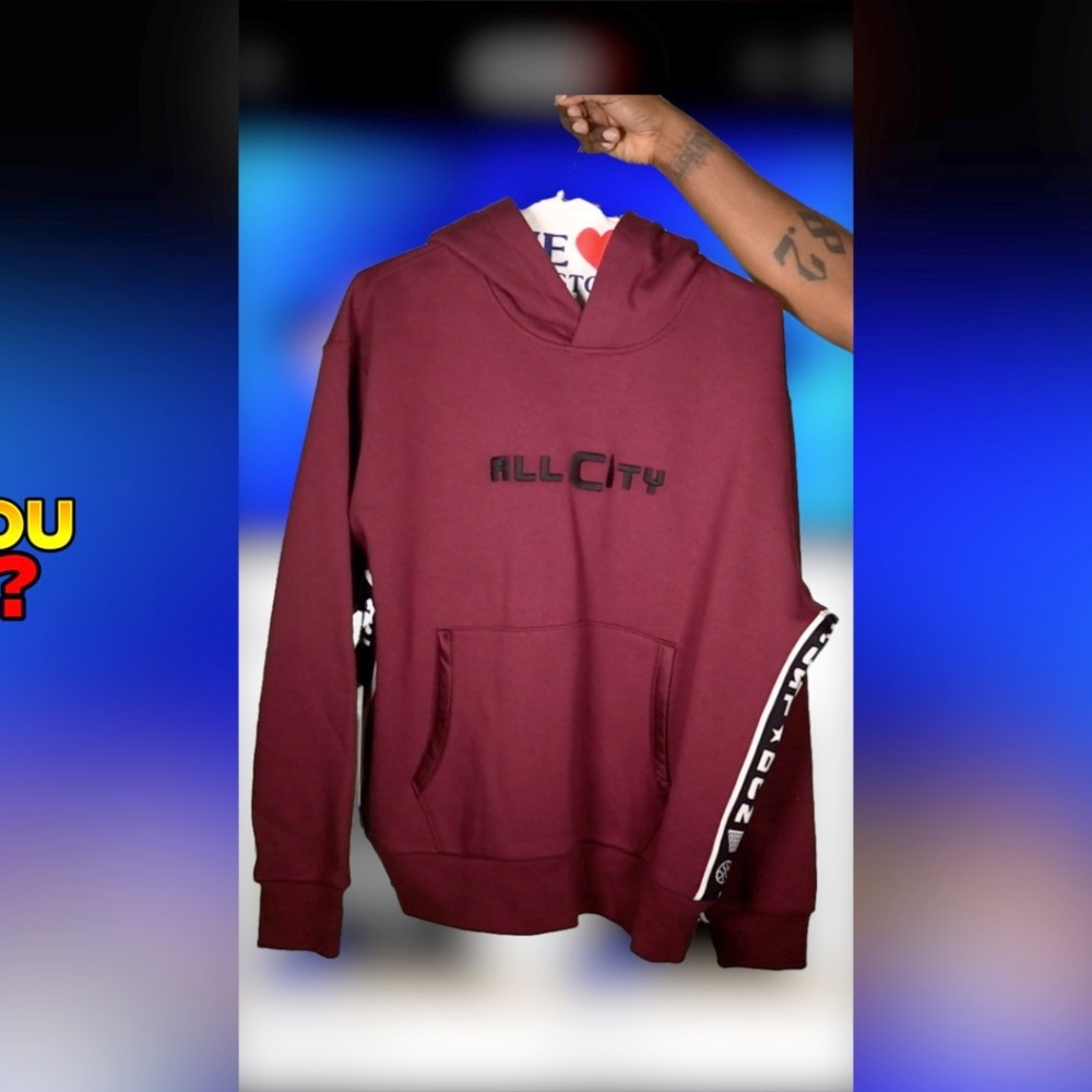 All City Maroon Hoodie - Men's Size XXL